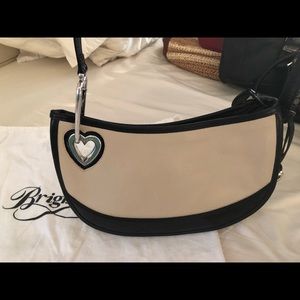 Vintage Brighton Cream & Black Shoulder bag